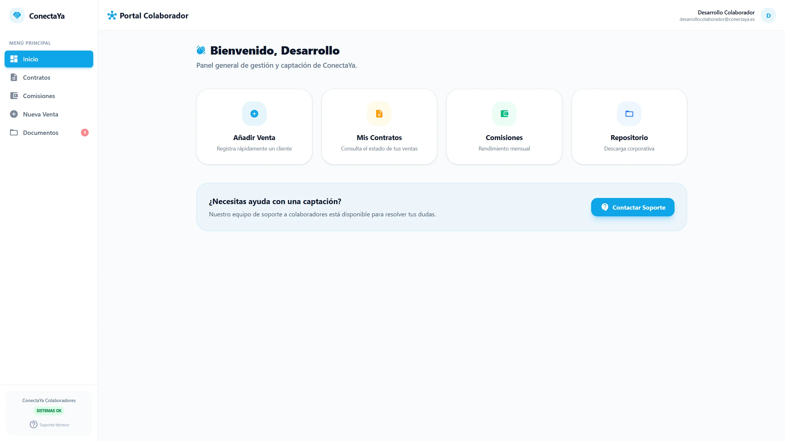 Portal B2B de colaboradores con gestión de documentos y liquidaciones